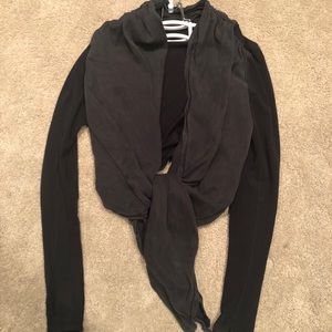 LuluLemon Black and Gray Tie Jacket